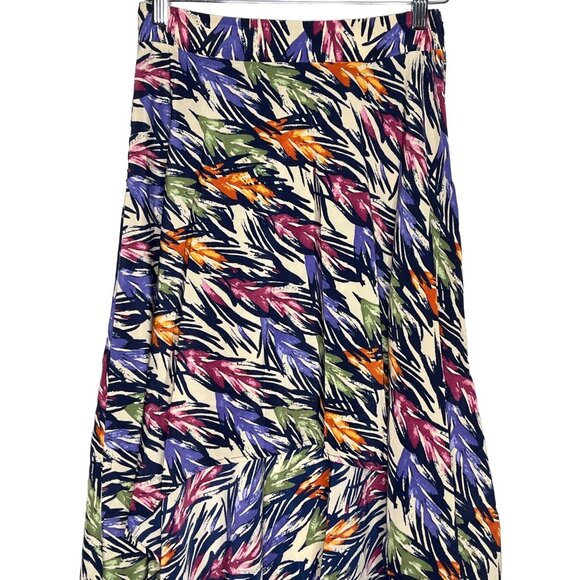 Anna Grace Boho Multicolor High Low Midi Skirt S - Picture 4 of 12